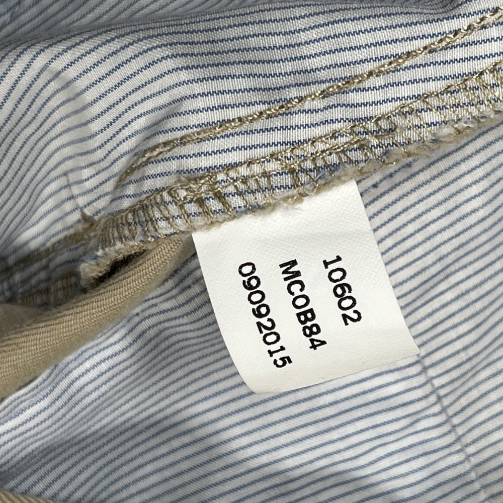 New Peter Millar Chino Pants Men's 35x36 Khaki‎ Raleigh Wash Twill Flat Front - Picture 7 of 10
